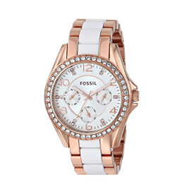 Horlogeband Fossil ES3528 Staal Rosé 18mm